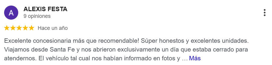 Reseña de cliente 5